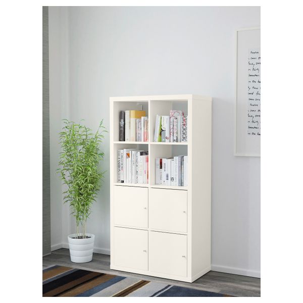 Стеллаж с дверцами, белый 77x147 см IKEA КАЛЛАКС 592.268.89 - фото 2