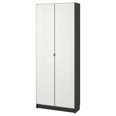 Стеллаж, черно-коричневый 80x30x202 см IKEA BILLY БИЛЛИ / MORLIDEN МОРЛИДЕН 492.435.54