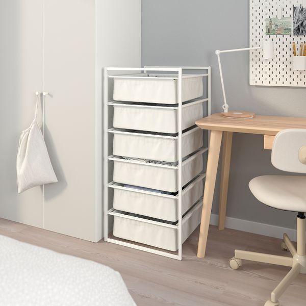 Каркас с текстильными корзинами 50x51x104 см IKEA JONAXEL ЙОНАКСЕЛЬ 792.974.23 - схема-чертеж с размерами