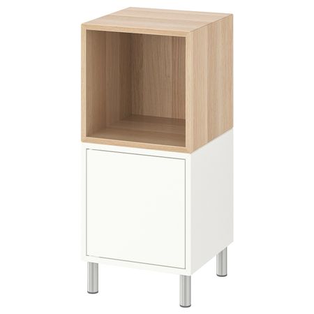 Комбинация шкафов с ножками, белый/под беленый дуб 35x35x80 см IKEA EKET ЭКЕТ 692.864.15