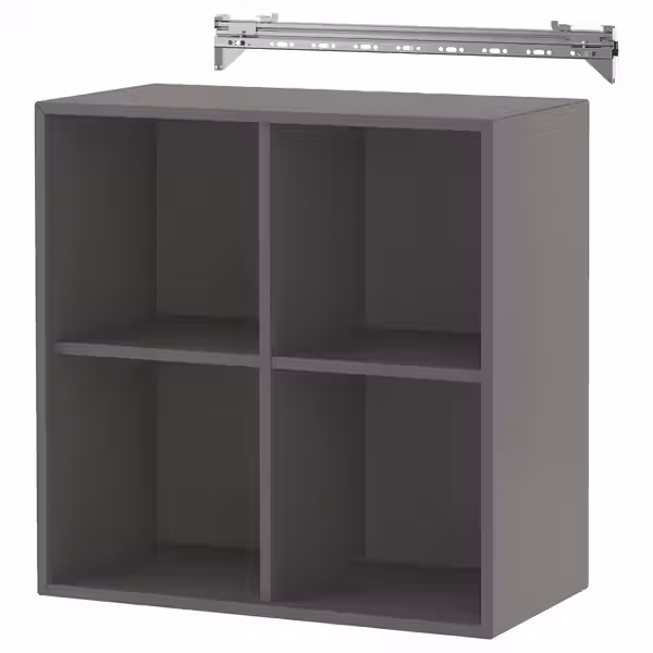 EKET Навесной модуль с 4 отделениями - темно-серый 70x35x70 см - фото 1