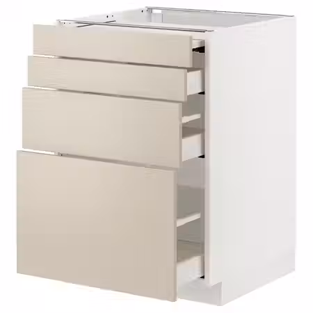 METOD / MAXIMERA Напольный шкаф с выдвиж панелью/3ящ