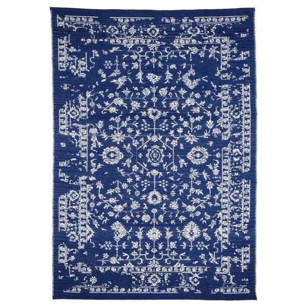 Ковер безворсовый, 170x240 см, цветочный орнамент, синий IKEA DAMSSTOCKHOLM СТОКГОЛЬМTE 105.041.80 - фото 2