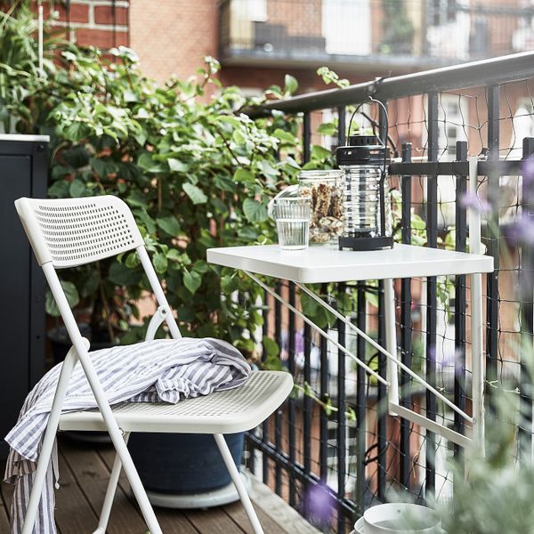 Стол + 2 складных стула, для/сада, белый, бежевый 50 см IKEA TORPARÖ ТОРПАРЁ 694.136.54 - схема-чертеж с размерами