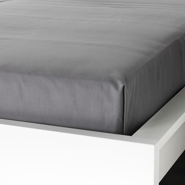 Простыня, серый, 150x260 см IKEA УЛЛЬВИДЕ 403.511.66 - фото 2