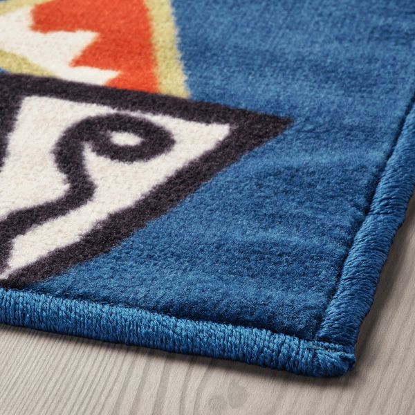 Ковер, короткий ворс, синий 80x150 см IKEA KARISMATISK КАРИСМАТИСК 604.991.43 - фото 2