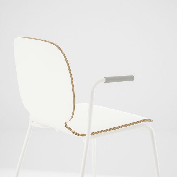 Легкое кресло, белый, Дитмар белый IKEA СВЕН-БЕРТИЛЬ 192.597.49 - схема-чертеж с размерами