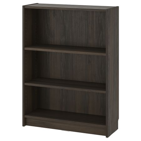 Стеллаж, темно-коричневый под дуб, 80x28x106 см IKEA BILLY БИЛЛИ 404.927.79