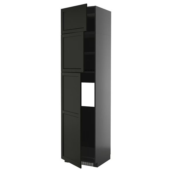 METOD Высокий шкаф д/холодильника/3дверцы - фото 1