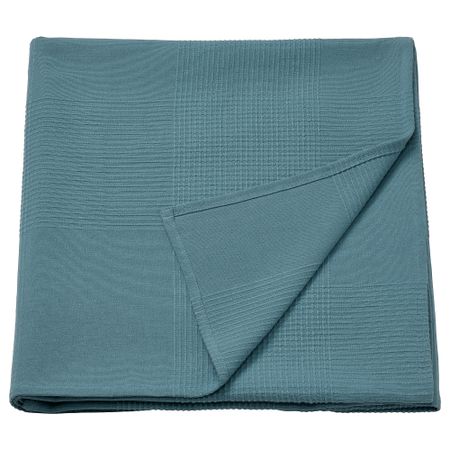 Покрывало, голубой, 230x250 см IKEA INDIRA ИНДИРА 905.068.54