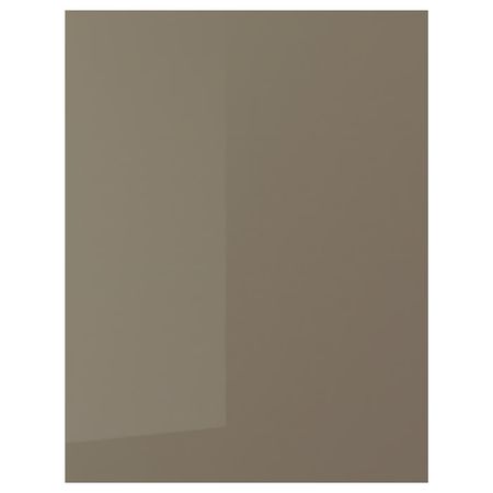 VOXTORP Накладная панель - глянцевый темный серо-коричневый 62x80 см