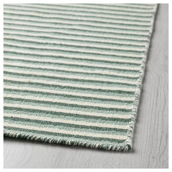 Ковер безворсовый ВЕСТБРИК, ручная работа, зеленый (133x195 см) - фото 2