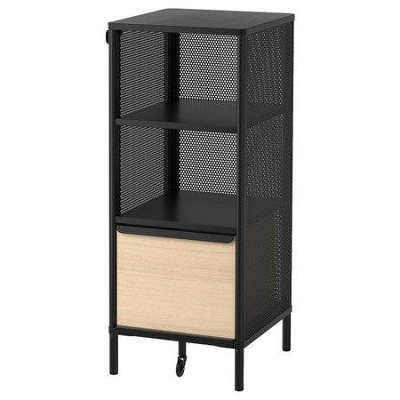 Модуль с электронным замком, сетка черный 41x101 см IKEA BEKANT БЕКАНТ 392.868.36