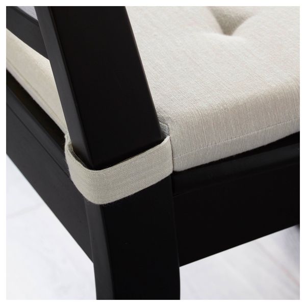 Подушка на стул АДМЕТЕ, естественный (43/36x42x2.5 см) - схема-чертеж с размерами