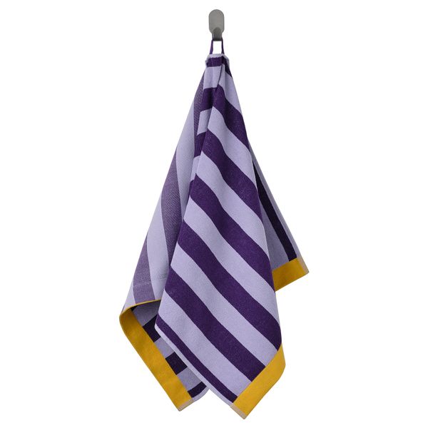 Полотенце, 50x100 см, сиреневый, в полоску IKEA ENSKOTTMAL 305.469.33 - фото 1