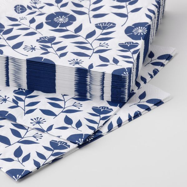 Салфетка бумажная, разные цвета 33x33 см IKEA ROSENHÄTTA РОЗЕНХЭТТА 504.812.85 - фото 4