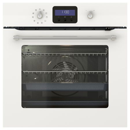 Духовка с горяч обдув и пирол функ ГРЭНСЛЁС, белый с оттенком