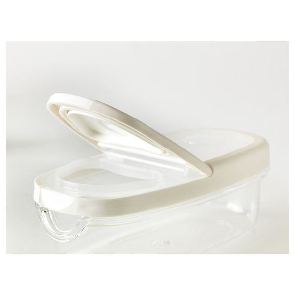 Контейнер + крышка для сухих продуктов, прозрачный/белый 0.3 л IKEA IKEA 365+ ИКЕА/365+ 503.751.43 - фото 3