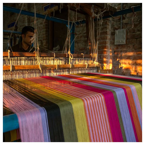 Плед, в полоску разноцветный, 110x170 см IKEA MÄVINN 905.749.56 - фото 6