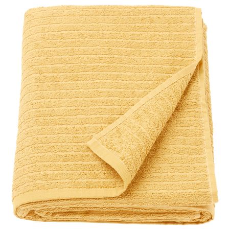 Простыня банная, светло-желтый, 100x150 см IKEA ВОГШЁН 703.555.54