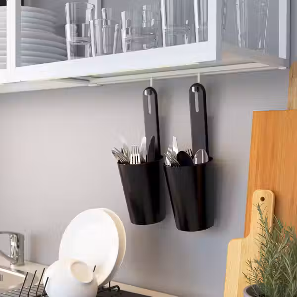 Рейлинг для крючков IKEA, Белый, 37 см, дополнительный ракурс