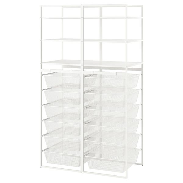 Открытая комбинация для хранения, белый 99x51x173 см IKEA JONAXEL ЙОНАКСЕЛЬ 993.239.92 - фото 1