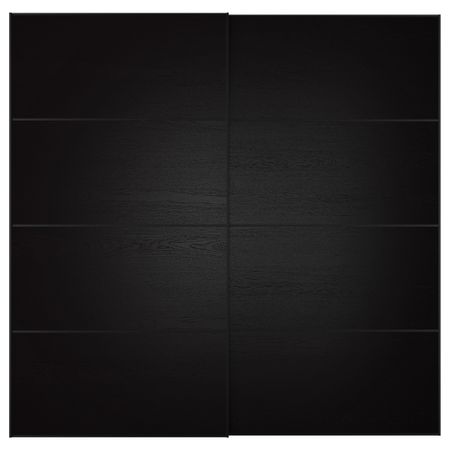 Пара раздвижных дверей ИЛЬСЕНГ, черно-коричневый черно-коричневый