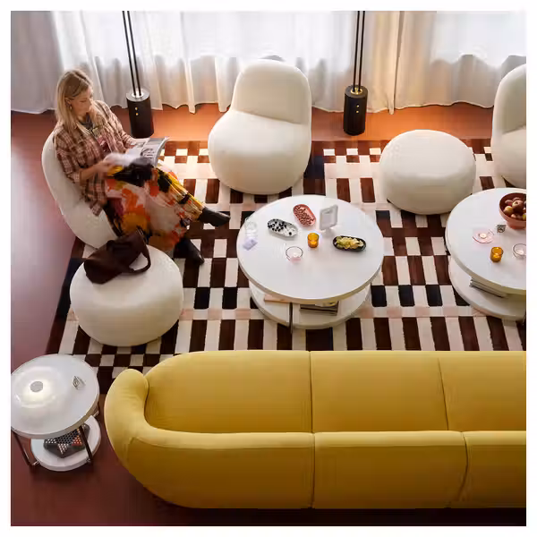 LILLESÄTER ЛИЛЛЕСЭТЕР Вращающееся кресло - Axvall белый с оттенком - фото 3