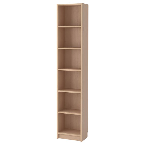 Стеллаж, 40x28x202 см, дубовый шпон, беленый IKEA BILLY БИЛЛИ 304.042.07 - фото 2