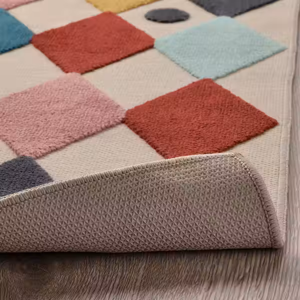 BUSENKEL БУСЕНКЕЛЬ Ковер - орнамент «арлекин»/разноцветный 130x160 см - фото 3