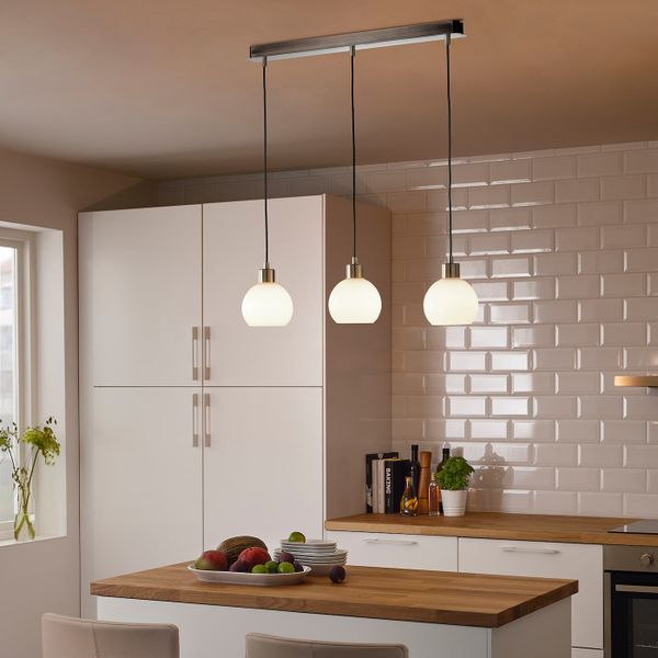 Тройной шнур-подвес, потолочный, никелированный прямоугольник IKEA SKAFTET СКАФТЕТ 404.934.82 - фото 2