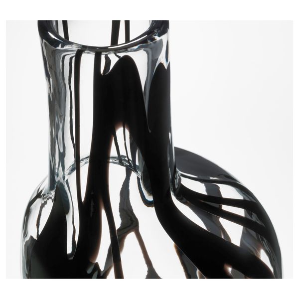 Ваза ФИРАНДЕ, прозрачное стекло, черный (40 см) - фото 3