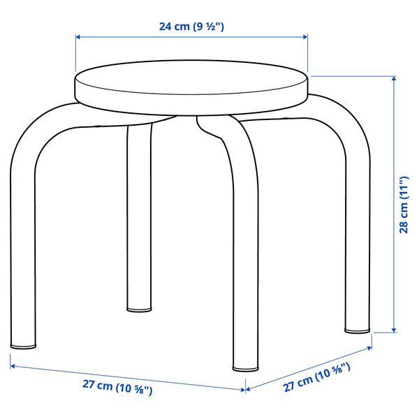 IKEA в интерьере - схема-чертеж с размерами