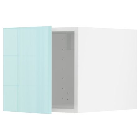 Верхний шкаф, белый Ерста/глянцевый светлая бирюза 40x40 см IKEA METOD МЕТОД 394.145.51