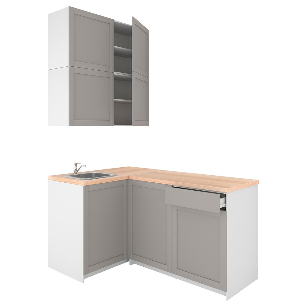 Кухня, серый 120x180x265 см IKEA KNOXHULT КНОКСХУЛЬТ 494.045.99 - фото 1