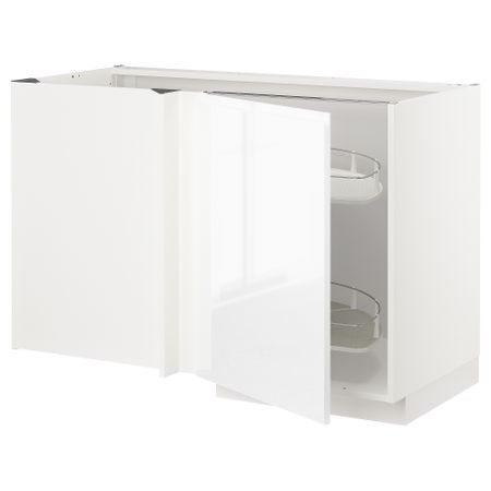 Угловой Напольный шкаф с выдвижной секцией, 128x68 cm IKEA METOD МЕТОД 194.656.50