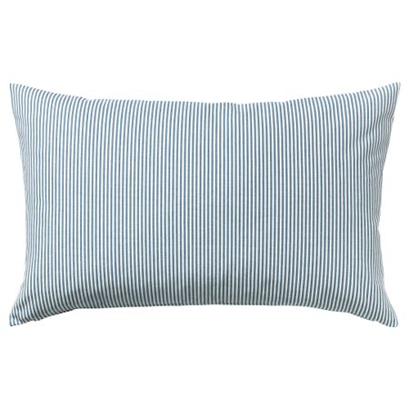 Чехол на подушку РЕМВАЛЛЕН, синий, белый (40x65 см)