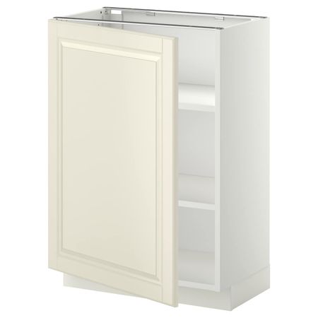 Напольный шкаф с полками, белый/Будбин белый с оттенком 60x37 см IKEA METOD МЕТОД 794.446.31