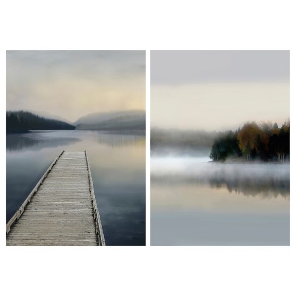 Постер, Водная гладь 50x70 см IKEA BILD БИЛЬД 404.860.71 - фото 1