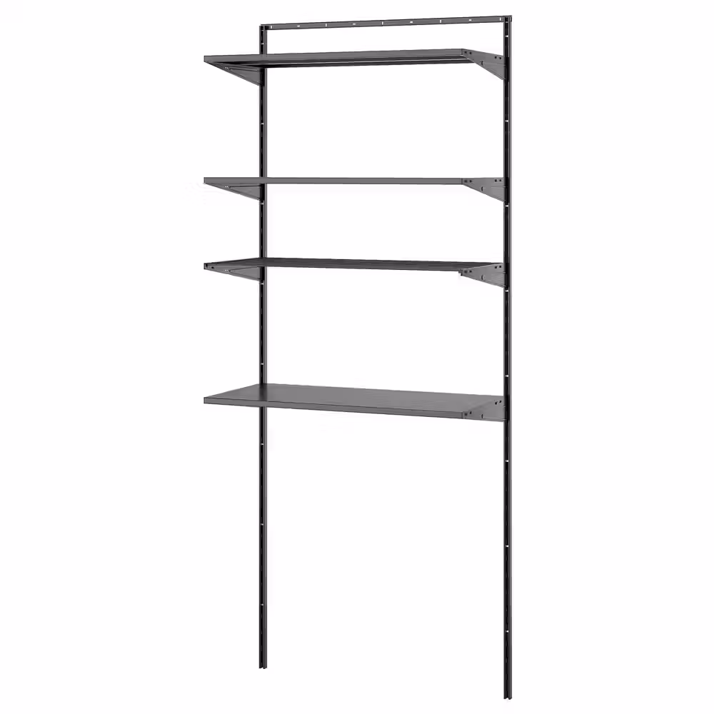 BOAXEL Комбинация для прачечной - антрацит/металлический 82x40x201 см - фото 1