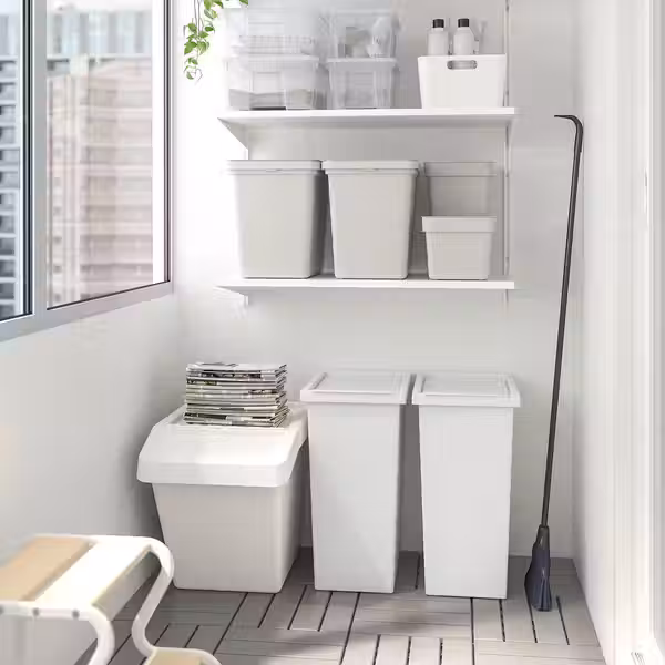 FILUR Контейнер с крышкой - белый 42 л - фото 7