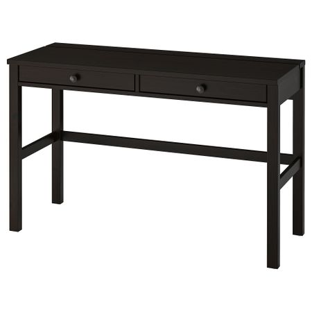 Стол с 2 ящиками, 120x47 см, черно-коричневый IKEA HEMNES ХЕМНЭС 103.632.17