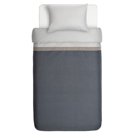 Пододеяльник и 1 наволочка, серый 150x200/50x70 см IKEA VÅRVERONIKA ВАРВЕРОНИКА 404.693.40