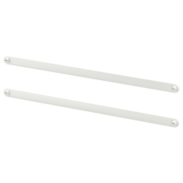 Накладная шина, белый 55 см IKEA HJÄLPA ХЭЛПА 205.055.13 - схема-чертеж с размерами