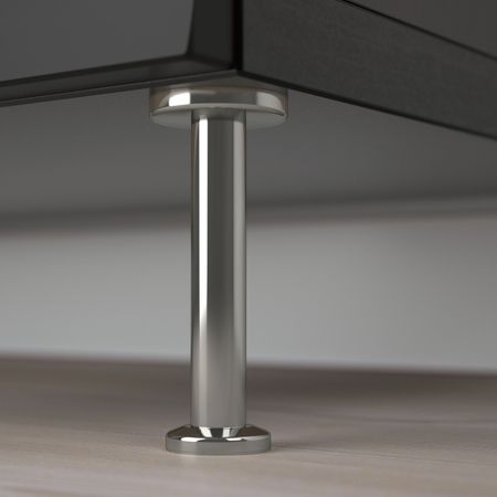 Комбинация для хранения с дверцами, черно-коричневый/СТОККВ/сталларп антрацит 120x42x74 см IKEA BESTÅ БЕСТО 093.027.29