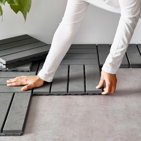 Настил, для/улицы, серый 0.81 м² IKEA РУННЕН 503.761.71 - фото 4