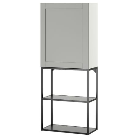 Комбинация для хранения, антрацит, серый каркас, 60x32x150 см IKEA BEGIVENHET БЕГИВЕНХЕТ 995.479.54