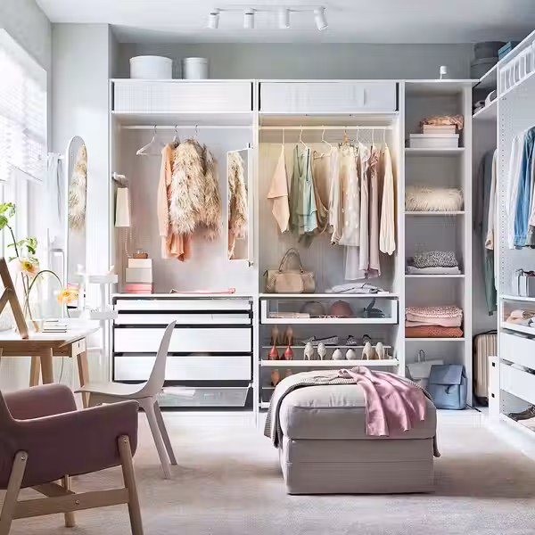 PAX Доп угл модуль д/гардероба/4 полки - белый 53x35x201 см - фото 2