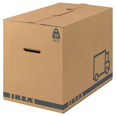 Упаковочная коробка, коричневый 56x33x41 см IKEA ЭТЭНЕ 703.878.71