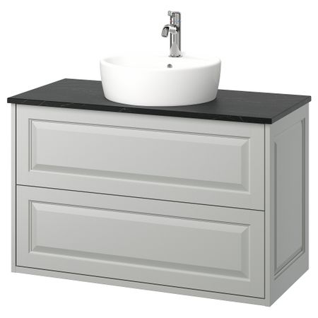 Шкаф с ящиками, раковина, смеситель IKEA TÄNNFORSEN, TÖRNVIKEN ТОРНВИКЕН 995.215.86
